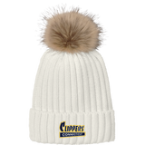 CT Clippers Faux Fur Pom Beanie