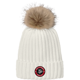 South Pittsburgh Rebellion Faux Fur Pom Beanie