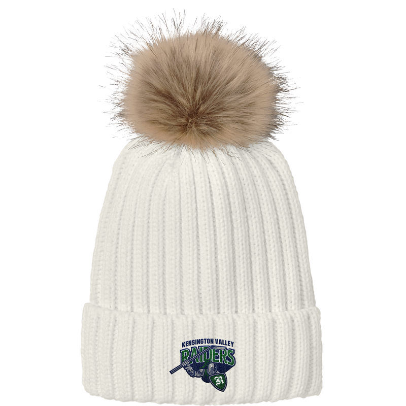 Kensington Valley Raiders Faux Fur Pom Beanie