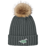 NJ Colts Faux Fur Pom Beanie
