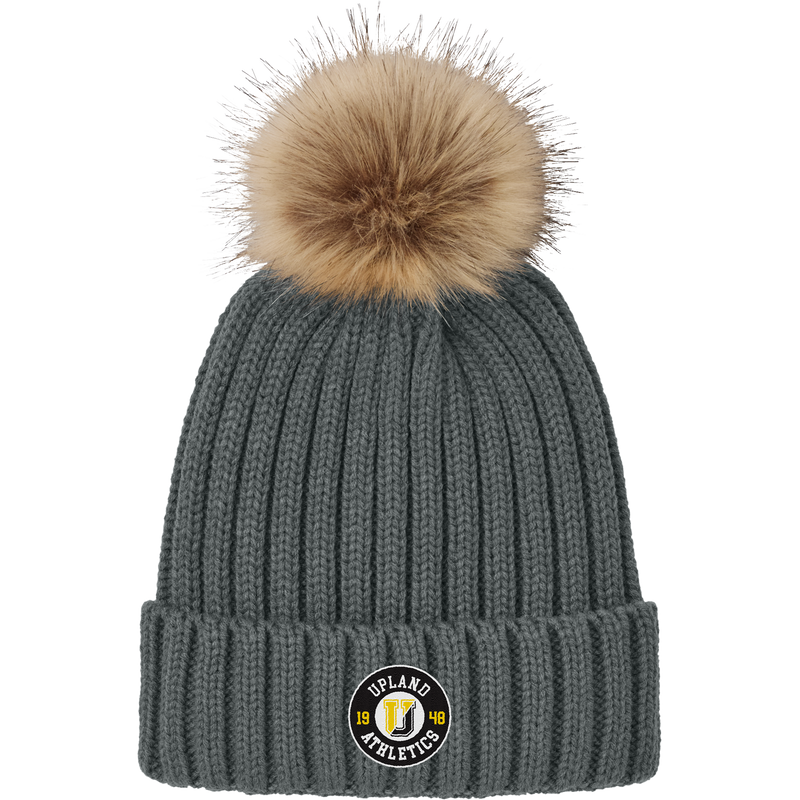 Upland Athletics Faux Fur Pom Beanie