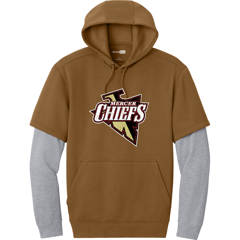 Mercer Chiefs Tough Fleece Layered Hoodie