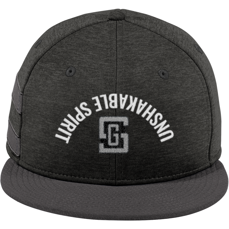 Gregory Schaefer New Era Shadow Heather Striped Flat Bill Snapback Cap