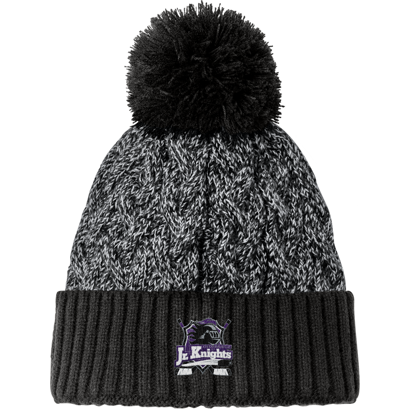 Old Bridge Jr. Knights New Era Marled Knit Pom Beanie