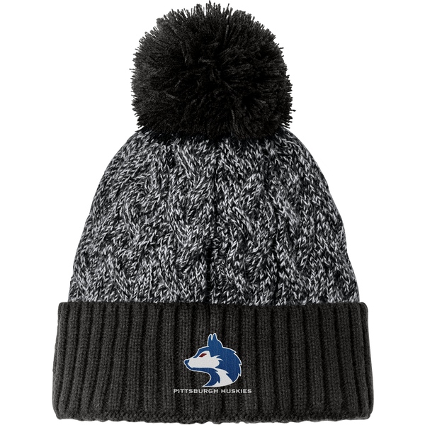 Pittsburgh Huskies New Era Marled Knit Pom Beanie